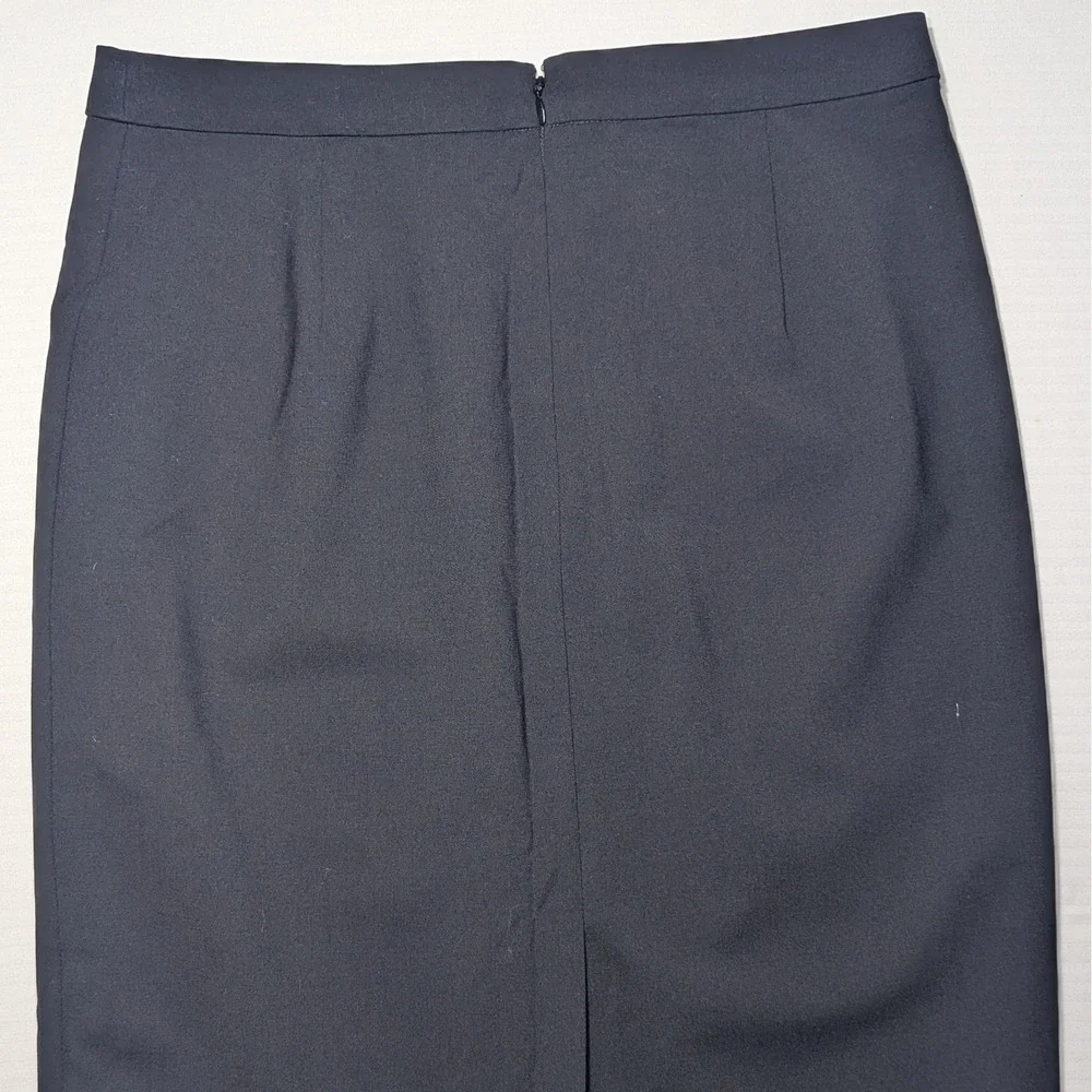 J.Crew Women‎ Italian Wool Blend Pencil Skirt 4 Black